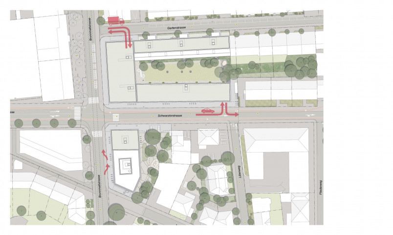 Erschliessung und Anlieferung