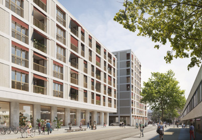 Visualisierung: Brunnmattstrasse Blick Richtung Süden
